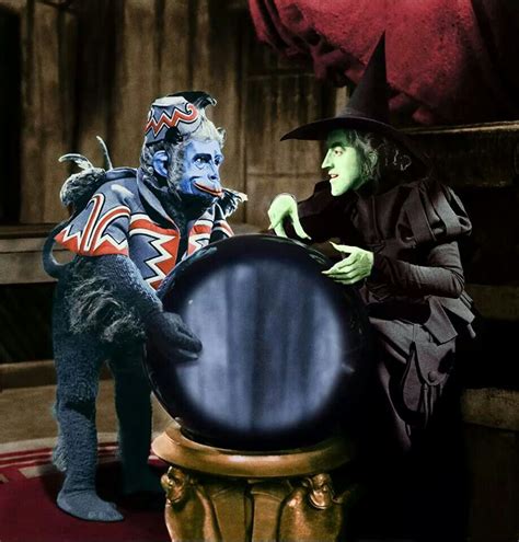 Wicked witch and flting monkey